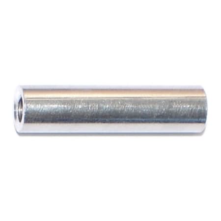 Round Spacer, #8 Screw Size, Aluminum, 1 In Overall Lg